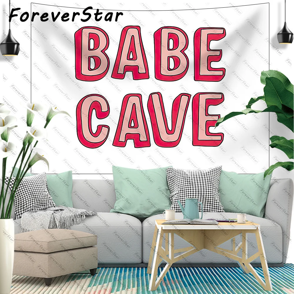 

ForeverStar Babe Lovely Cave Tapestry College Dorm Wall Hanging Bedroom Wall Hanging Tapestries Home Decor For Living Room Gift