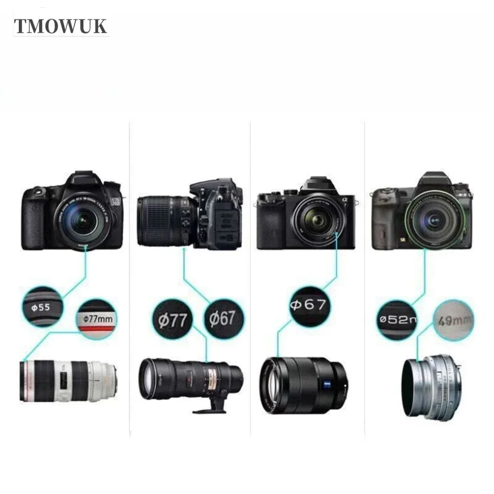 Фото Защитная крышка для объектива камеры Panasonic S1RM2 S9K G5 G6 GH1 GX1 GX900 ZS700 DMC-FZ600 DMC-FZ650, центральная, с фиксацией, 49 мм №3