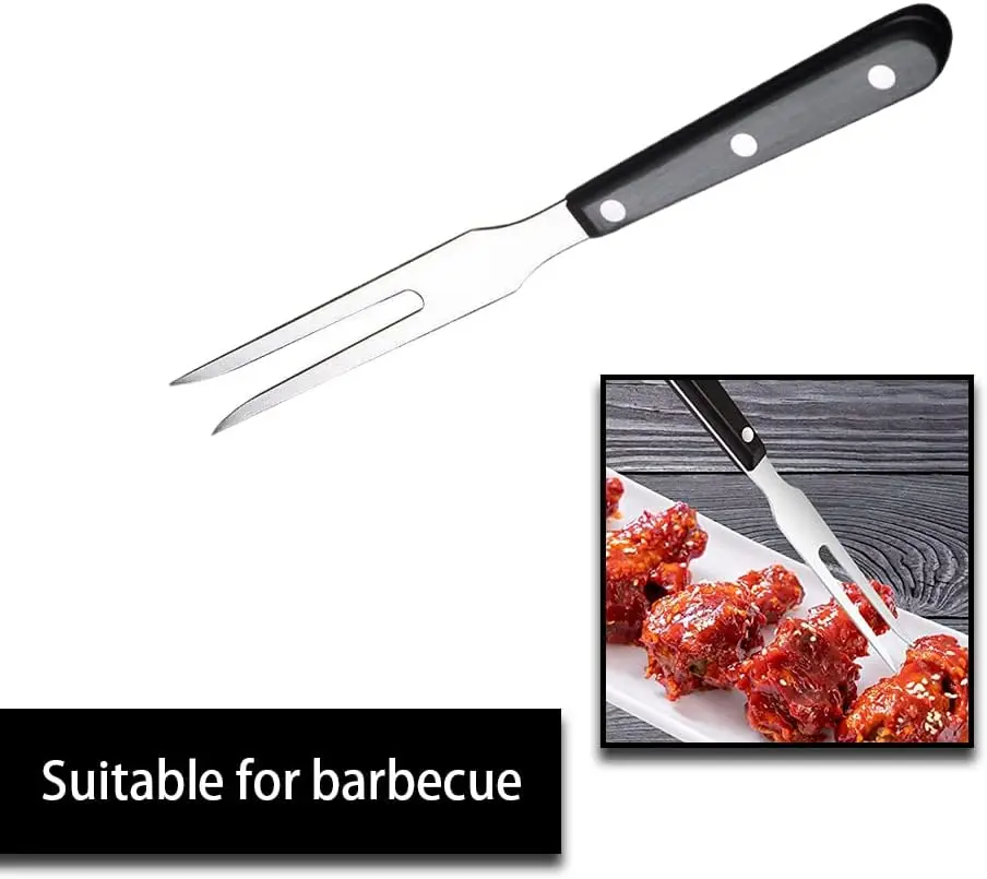 Вилка для резьбы вилка мяса из нержавеющей стали длиной 10 дюймов барбекю