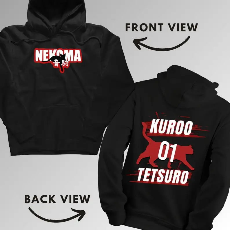 Толстовка Tetsuro Kuroo Haikyuu Ultimate Anime Fan Gear Аниме Модная одежда в стиле манга Товары