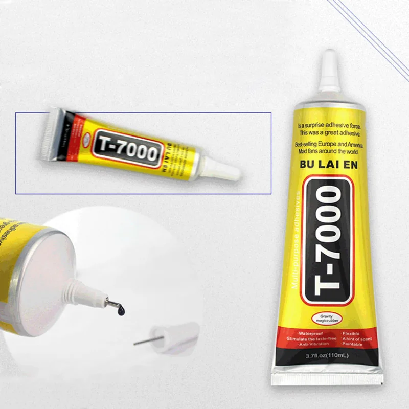 

T7000 Black Contact Cellphone Tablet Repair Adhesive T-7000 Electronic Components Glue with Precision Applicator Tip