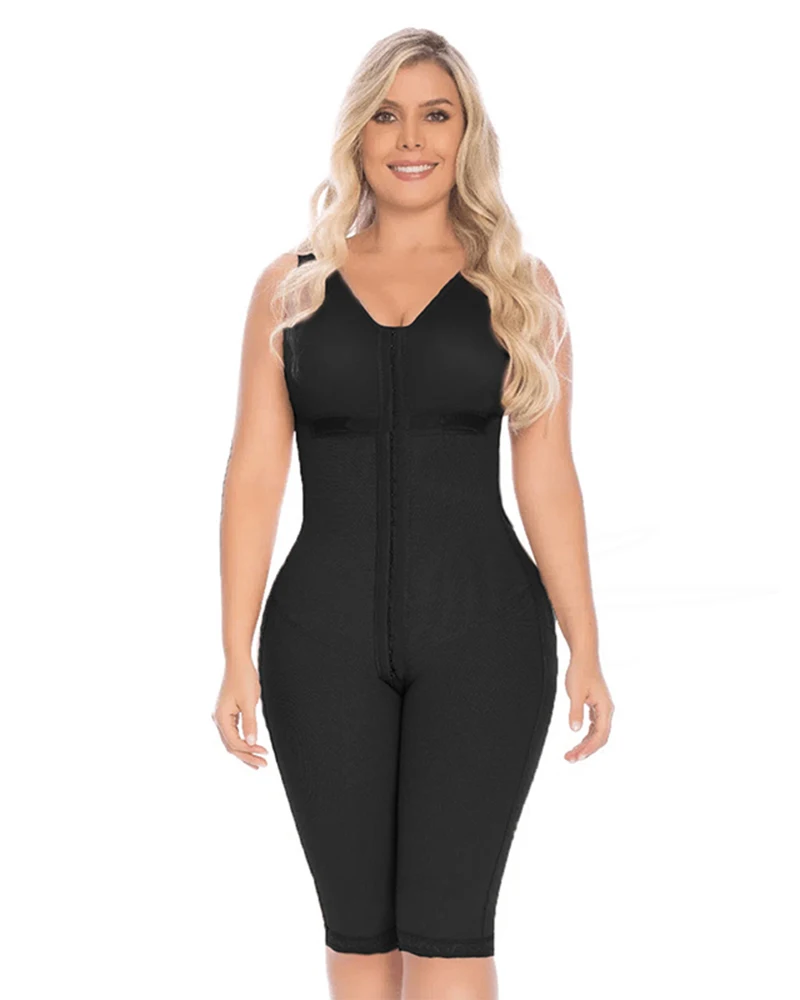 Fajas Colombianas Full Body Shaper for Women with Adjustable Hooks Slimming Tummy Control Postpartum Girdles Bbl Skims Shapewear