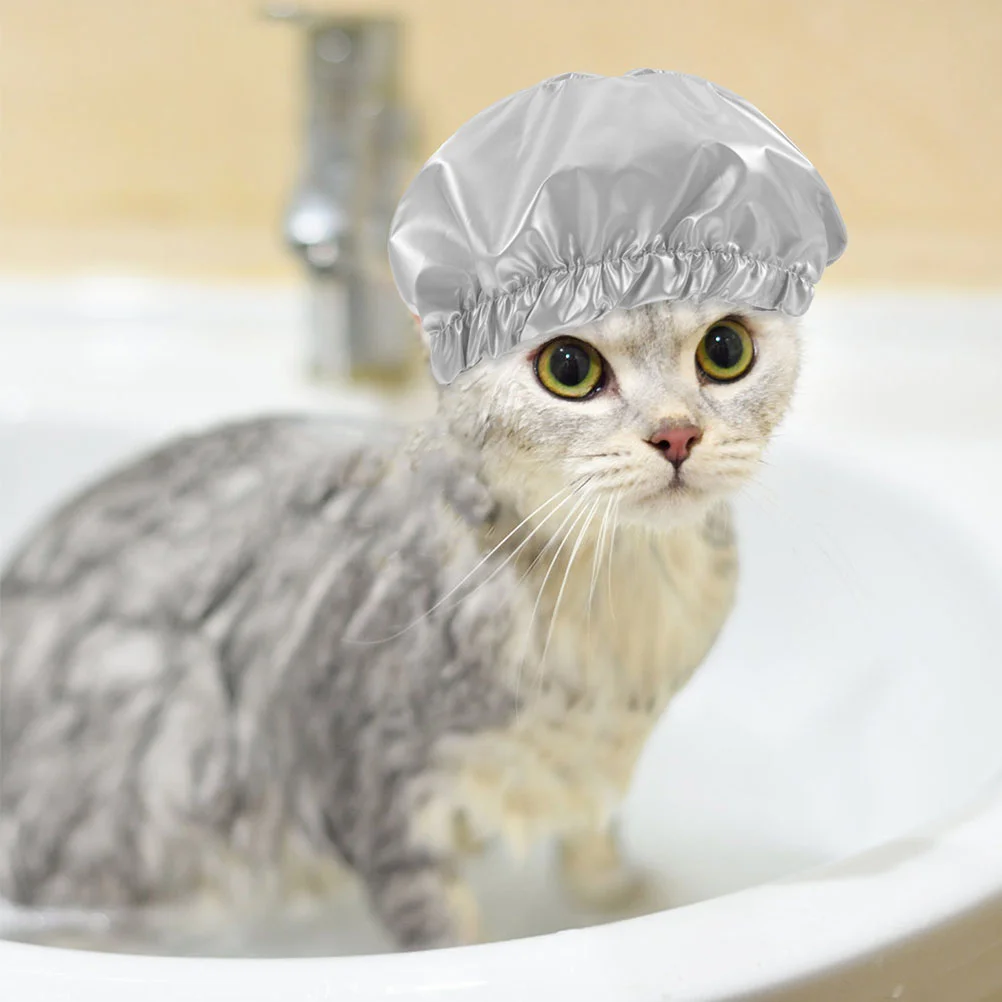 

Pet Shower Cap Supply Dog Ear Covers Bath For Kitten Hat Puppy Cat Caps Bathroom