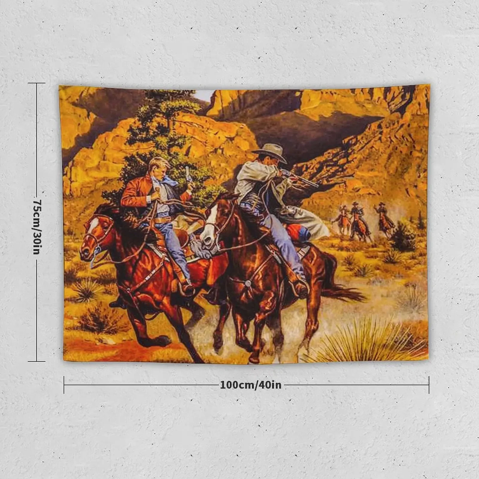 Fwc 5192 г. традиционный ковбойский гобелен в стиле старой дикой природы украшение