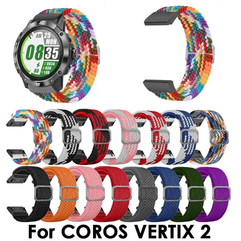 

High Quality Braided Rope Wrist Strap For Coros Band Wristband Bracelet For Coros VERTIX 2 Quick Release Easyfit Watchband Belt