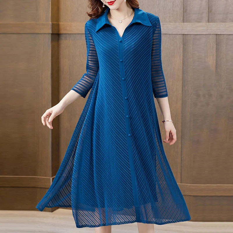 Женское свободное Сетчатое длинное платье размера плюс для беременных с