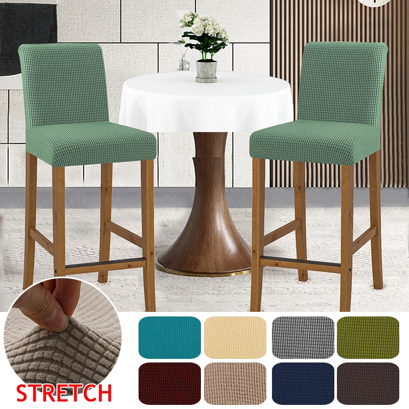 

NEW Waterproof Elastic Jacquard Chair Cover for Dining Room Chair Covers for Chairs Kitchen Wedding Hotel Banquet Protector Seat