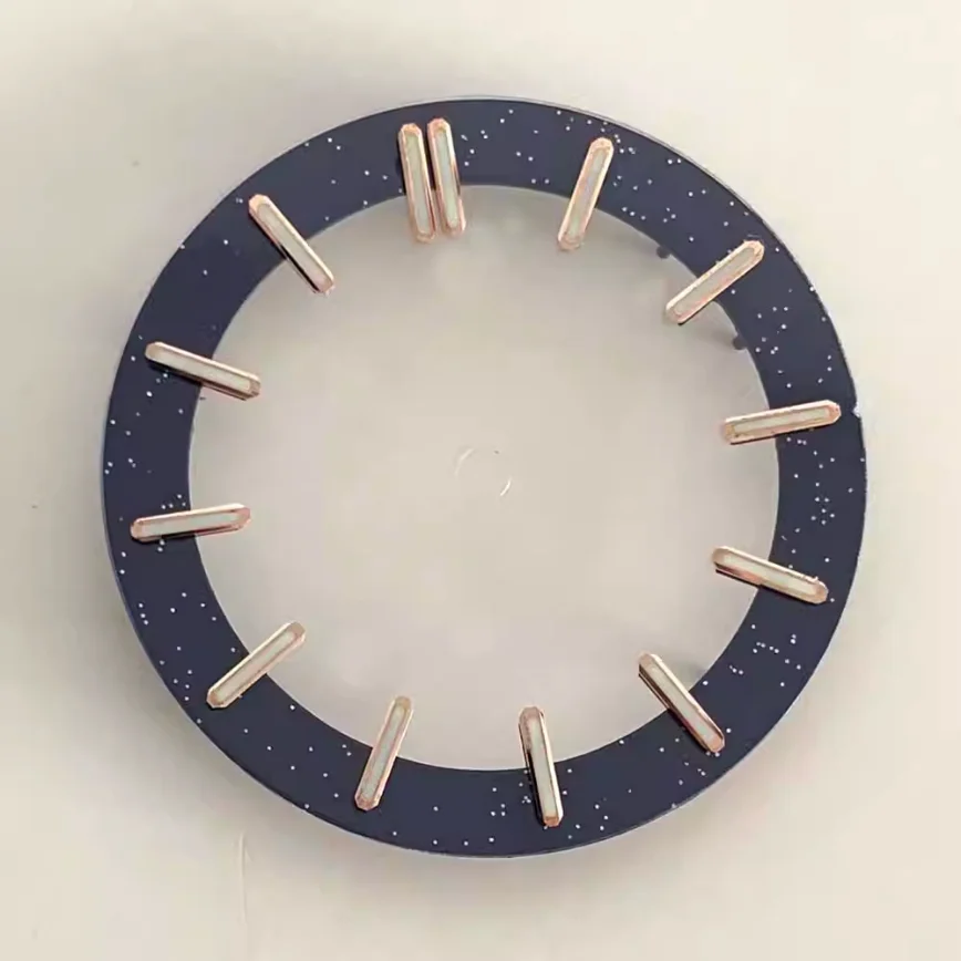 31.8MM Watch Dial Watch Accessories Blue Black White Transparent Skeleton Star Dial for NH70 Movement