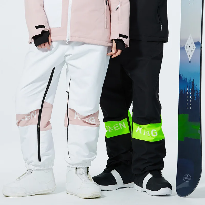Womens Mens Snowboard Pants 2022 Winter Warm Waterproof Windproof Breathable Ski Pants Male Female Fashion Snow Trousers