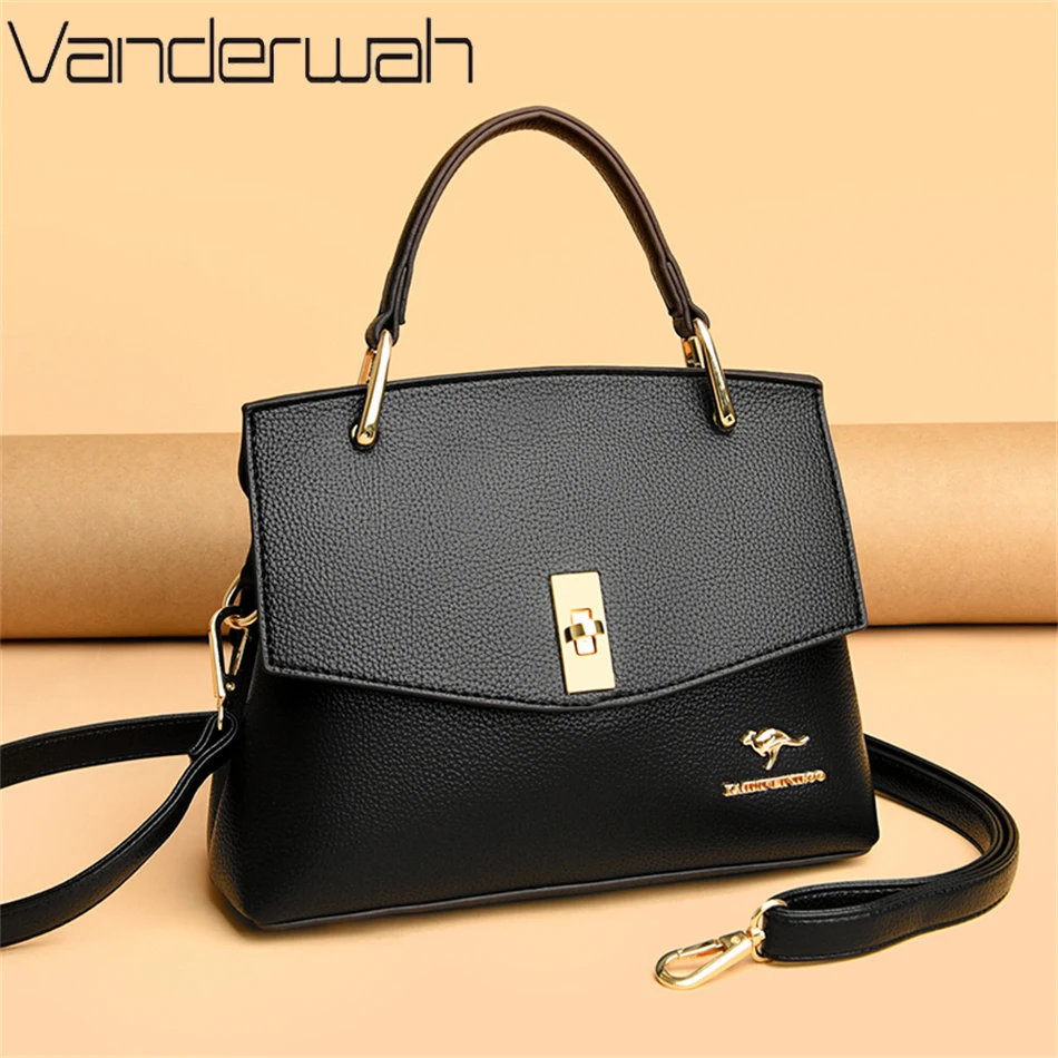 

Women's Bag 2022 Fashion Shoulder Messenger Bags Luxury Soft Leather Crossbody Messenger Sac High Quality Handbags and Purses