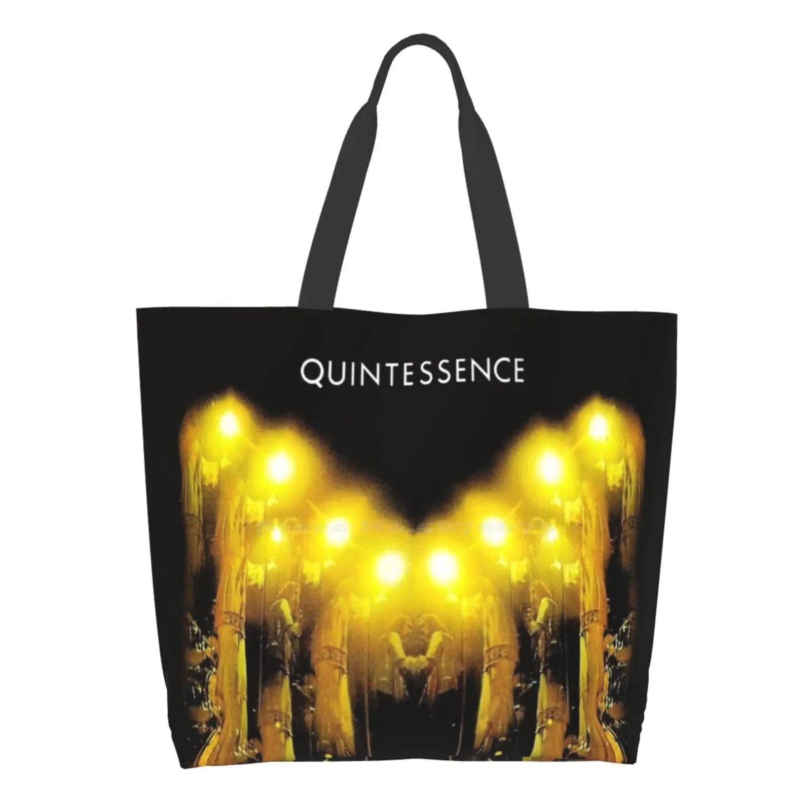 

Quintessence 1970 Band Reusable Household Tote Bags Storage Bags Quintessence Essence In Blissful Company Meditation Bliss Raga