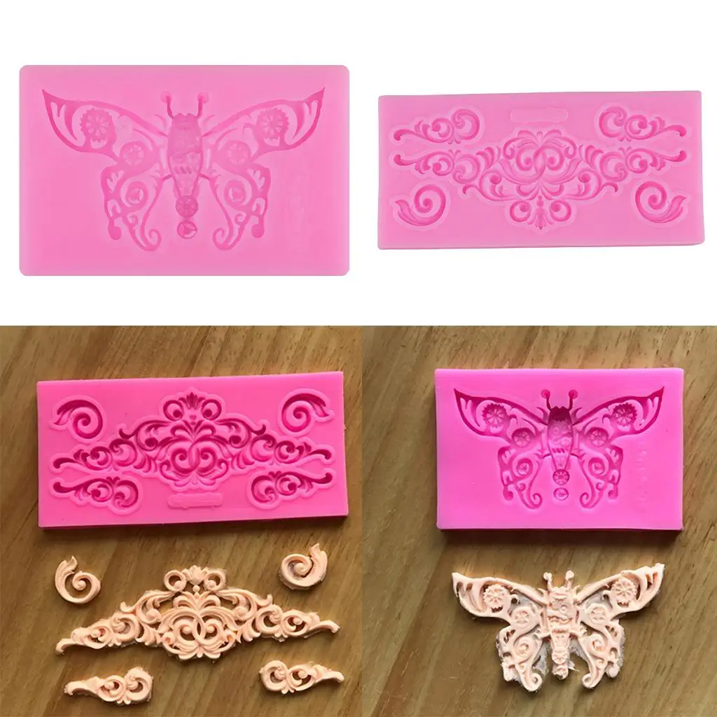 

DIY Sugar craft Cake European Relief Border Silicone Mold Fondant Mold Cake Decorating Tools Gum Paste Mold