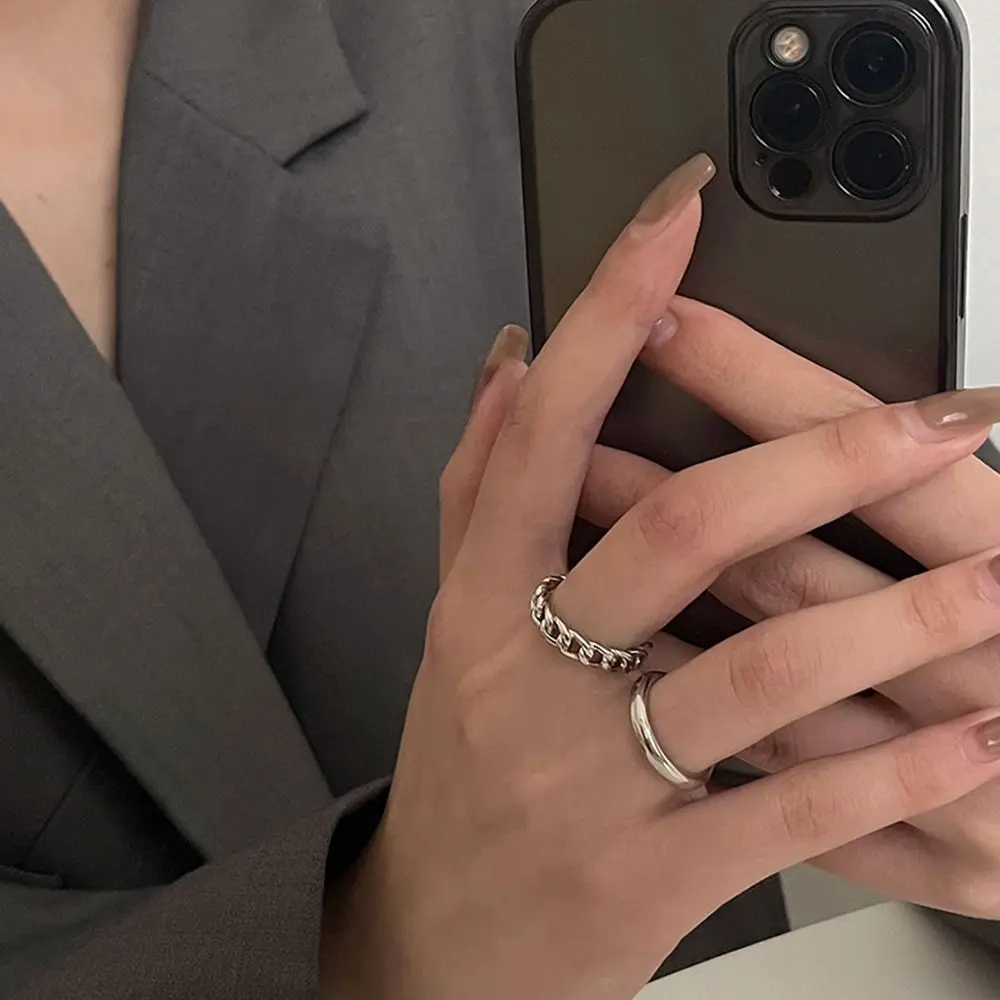 Стильные украшения подарки набор колец Геометрическая креативная простая