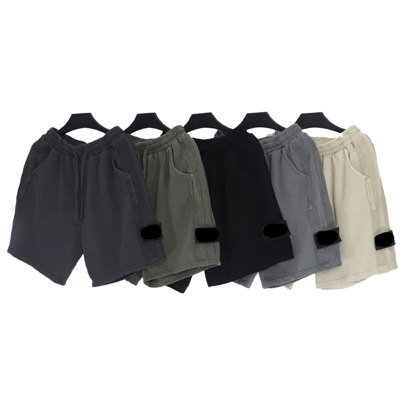 

Men Shorts shoTide brand compass summer new retro wash purple compass armband Women shorts couple tooling