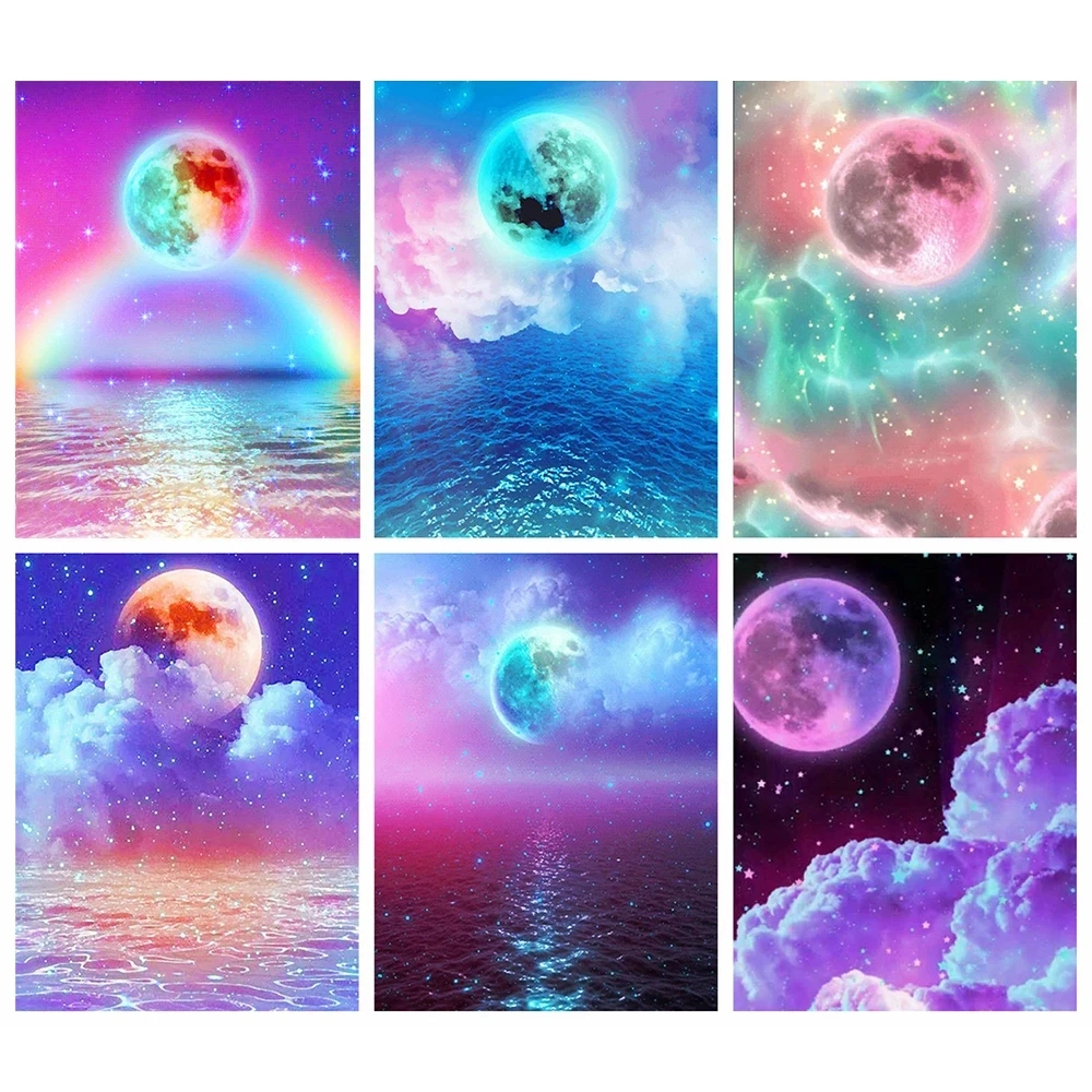 Алмазная живопись Феникс сделай сам картина с животными полноразмерная/круглая