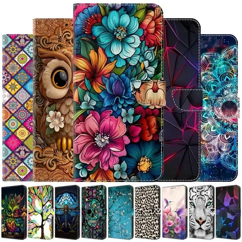 Для Xiaomi Poco X6 Чехол POCO 5G Модный кожаный чехол с рисунком для Funda Xiomi PocoX6 Pro X 6 X5 M5s M3 X6Pro