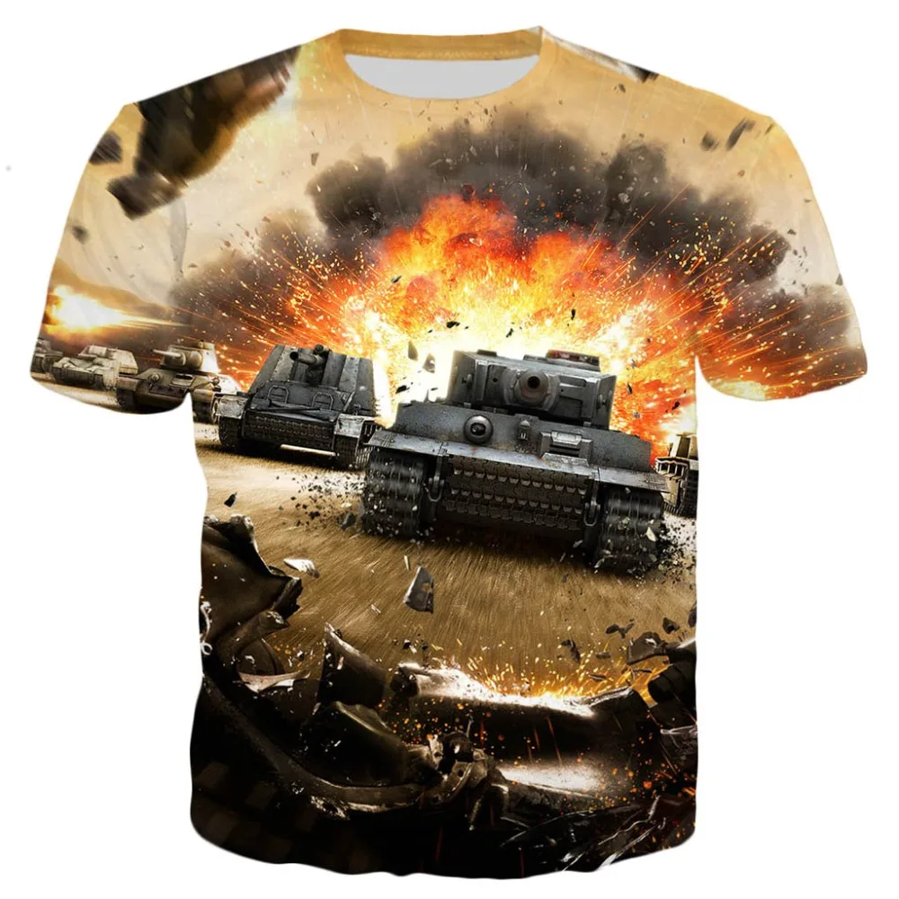 

Крутая модная мужская футболка PLSTAR cosmos, Новинка лета 2021, футболка с рисунком мирового танка, 3D-печать, мужская и женская повседневная крутая ...
