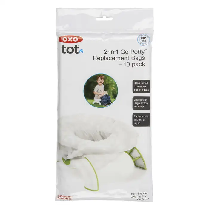 

Tot Go Potty Replacement Bags, 10 Pack