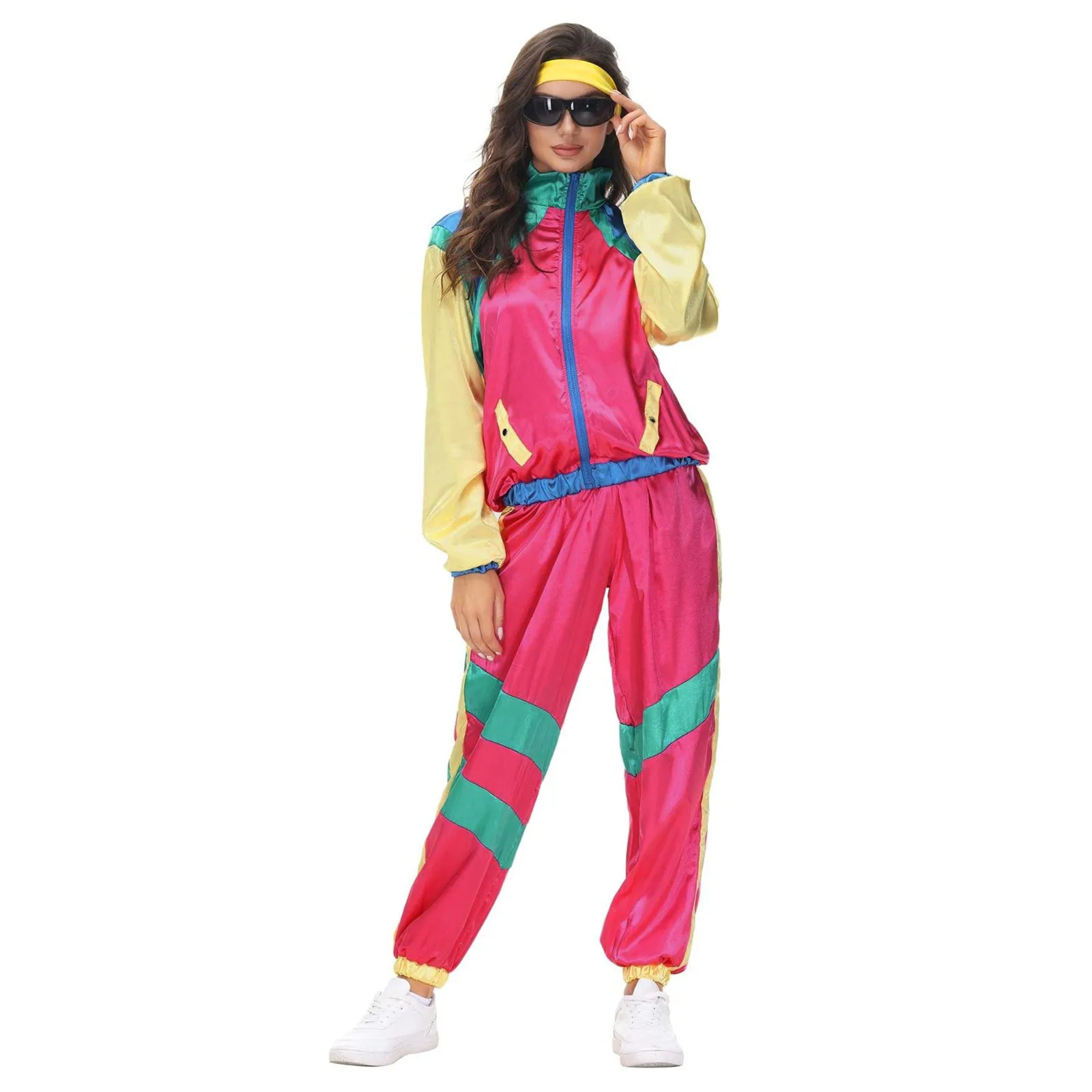 

Carnival Halloween Party Couples Vintage 70'S 80'S Hippies Costumes Cosplay Hippies Disco Dance Outfits Man Women 2 Piece Sets