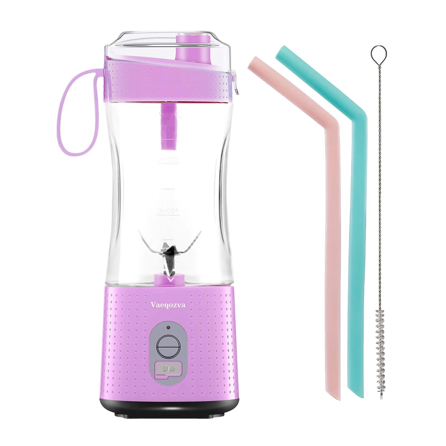 

Electric Fruit Juicer Blender Portable USB Personal BabyFood Milk Smoothie Maker Mixer Cup for Home Travel Office,Purple