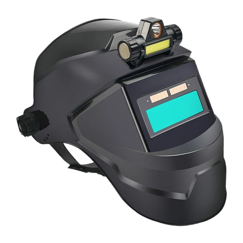 Новинка 2025 года затемняющие сварочные шлемы на солнечной энергии широкий