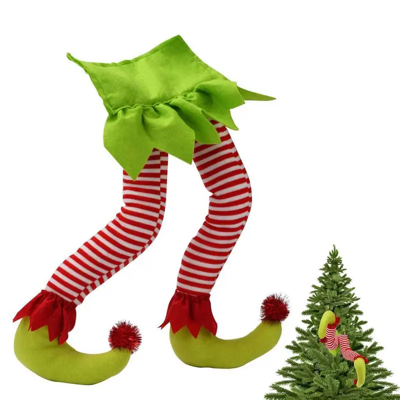 

Christmas Elf Legs Plush Santa Claus Elf Legs Ornament Stuffed Leg Figure Toy Christmas Santa And Elf Legs Plush Stuffed Feet