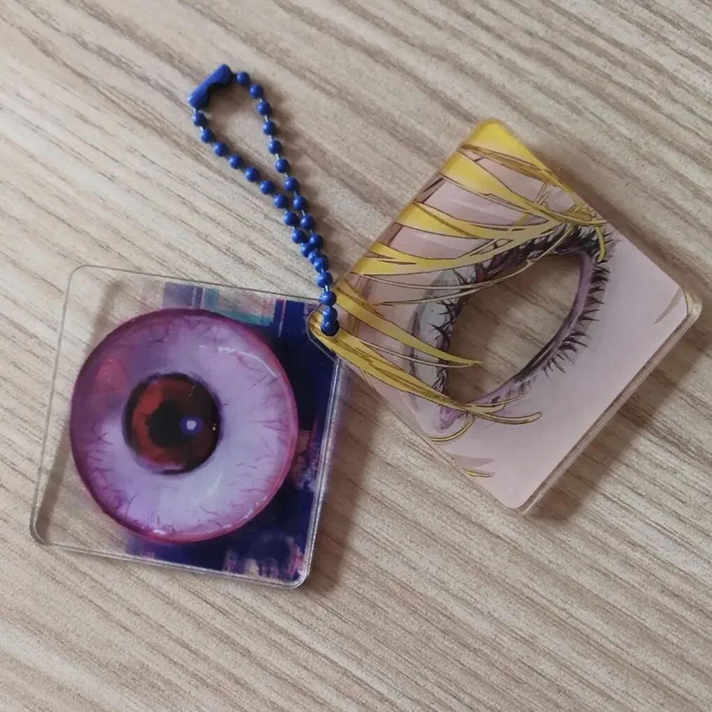 Брелок для ключей в стиле аниме Kurapika двусторонний акриловый брелок с красными