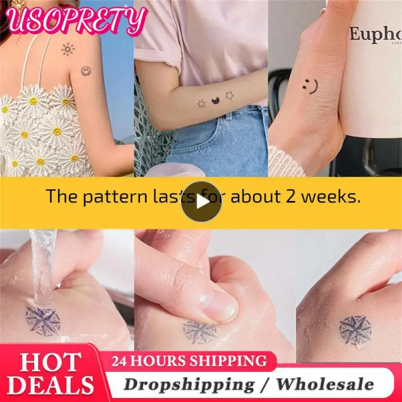 Тату-наклейки для тела, водостойкие, Cropable Size