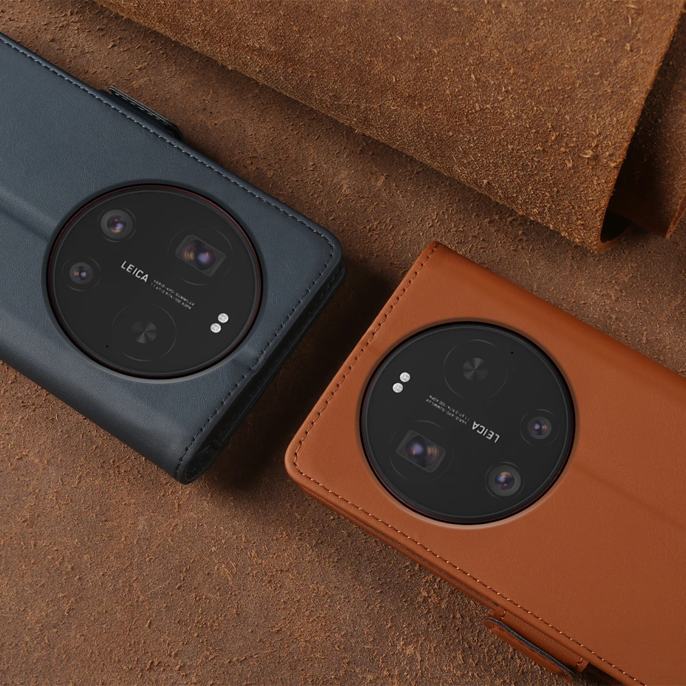 Фото Премиальный кожаный чехол-флип для Xiaomi 17 15 Ultra Pro Max 12 11 lite 12X 12S 12T 13T 14T 15s 15T 17T Pro, чехол-кошелек для телефона №4