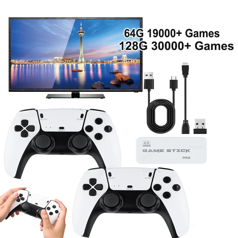 Беспроводной игровой контроллер M15 Pro Game Stick Mini Cupola Retro 4K 19000+