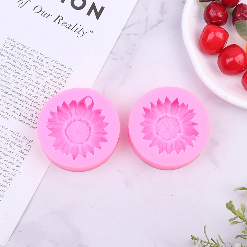 1 шт. 3D силиконовая форма для подсолнечника мыло гипс ароматерапия инструменты