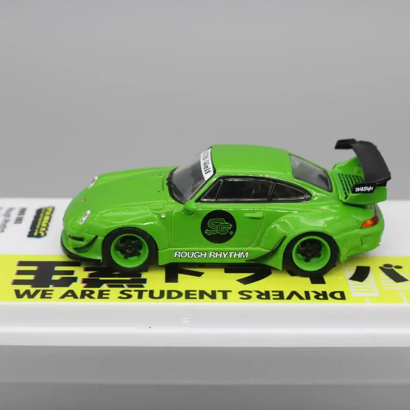 TW Tarmac работает 1:64 RWB 911 993 зеленый литая модель автомобиля детские игрушки подарок