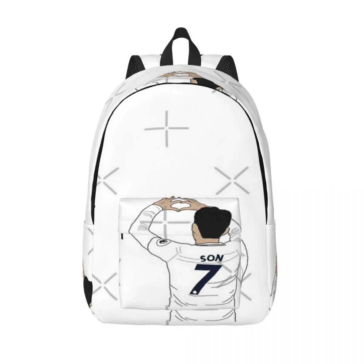 Son Heung Min Простой и стильный рюкзак Холщовый Рюкзак женский