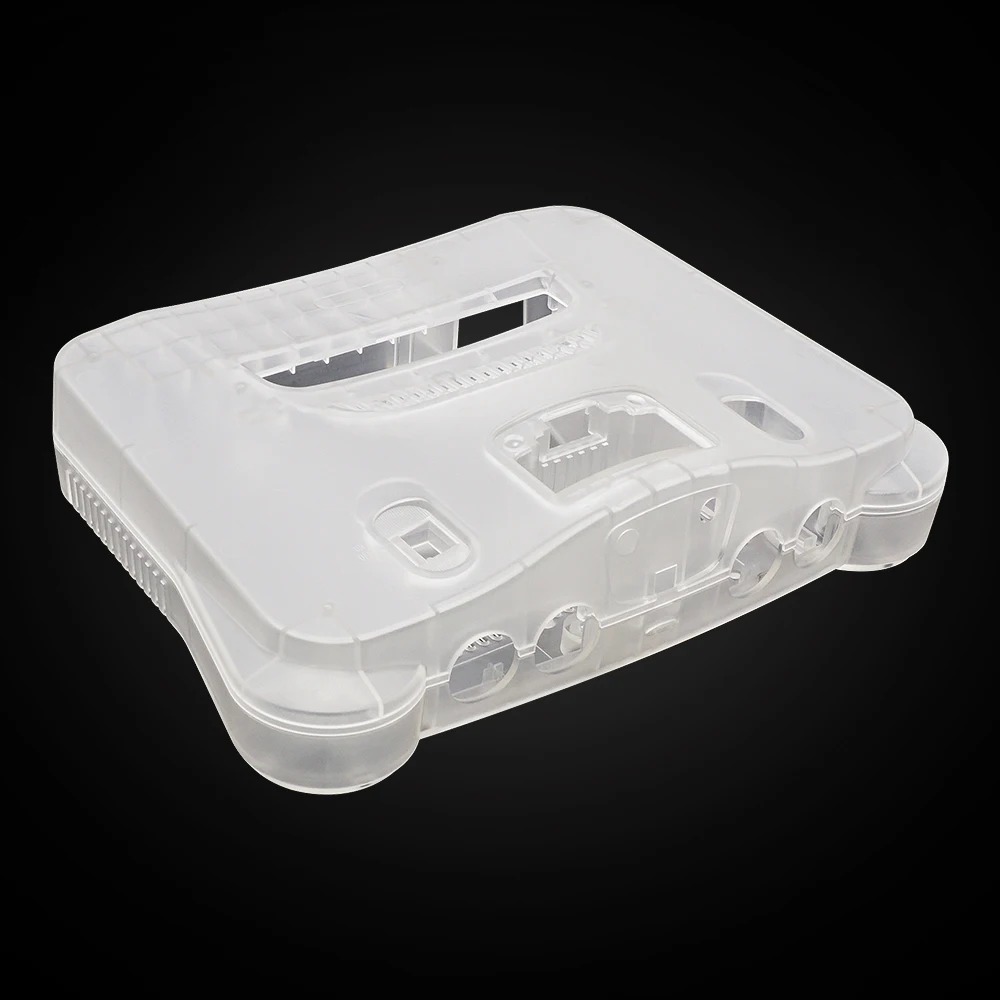 For N64 Nintendo 64 Replacement Shell Case Transparent Case Compatible with N64 Extreme Green Translucent Grey Purple