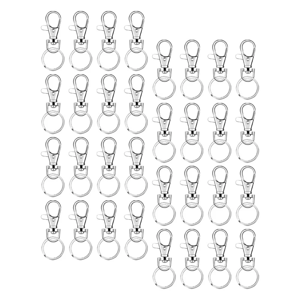 

160 Pcs Key Chain Clip Bag Buckle Lobster Clips Swivel Clasp Multifunction Durable Dog Metal Heavy Duty Lanyard