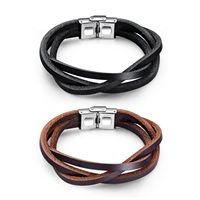 mens leather bracelet fashionable multi layer leather bracelet fashionable mens accessories