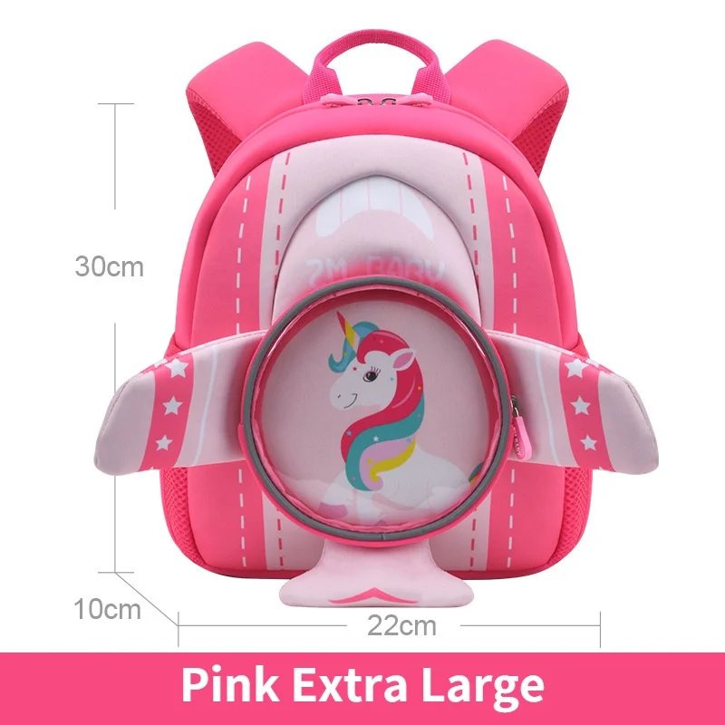 Girl Boy Cute Astronaut Unicorn Kindergarten Schoolbags New Popular Children 3D Cartoon Fashion Small Backpacks Airplane Wings