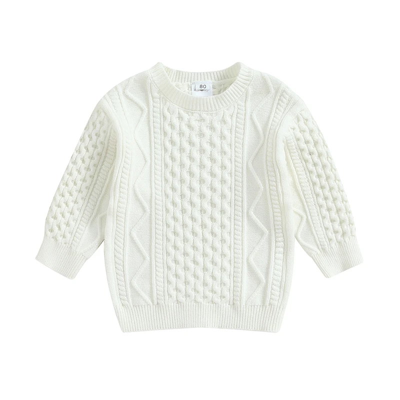 

Свитер для маленьких мальчиков, теплые пуловеры с круглым вырезом, свитшот, топы с длинным рукавом, одежда для маленьких девочек на осень и зиму