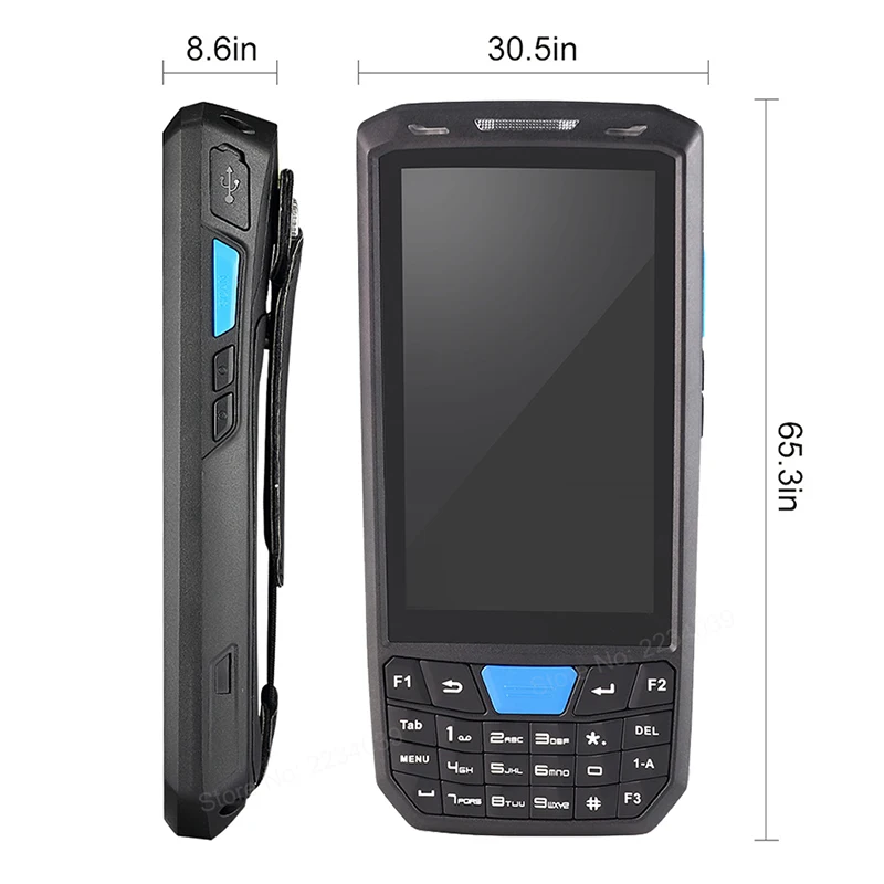 

RUGLINE Keyboard Touch Screen Handheld PDA Android 9.0 Barcode Scanner 4G LTE WiFi NFC Data Collector Terminal