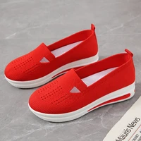 2022 womens vulcanized shoes spring and summer new single shoes womens sports style thick bottom single shoes women