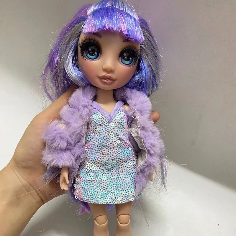 Ограниченная поставка 1/6 кукольный набор радужные волосы с оригинальной одеждой