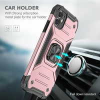 car holder phone case for iphone 13 promax 12 mini 11 pro xr xs max x 8 7plus magnetic finger ring holder phone case