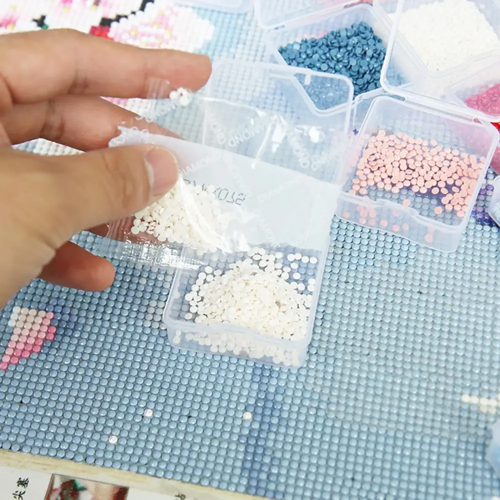 

Jewelry Storage Box Good Sealing Dust-proof Nail Art Charm Jewelry Display Box Waterproof Jewelry Organizer Home Supply