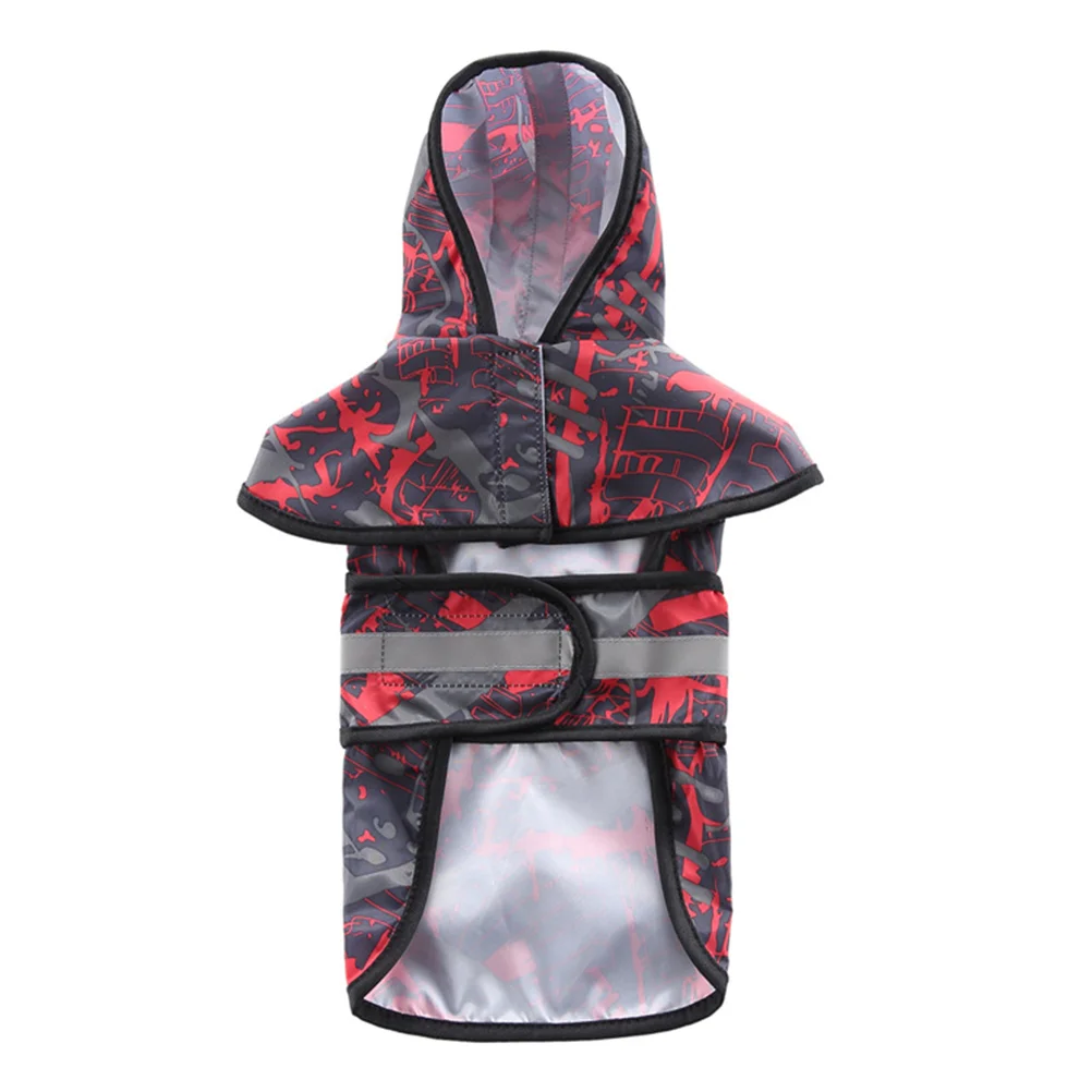 

Pet Rain Dog Water Clothes Hoodie Weather Rainy Jumpsuit Outdoor Apparel Reflecting Slicker Cat Proof Puppy Raincoat Hooded Coat