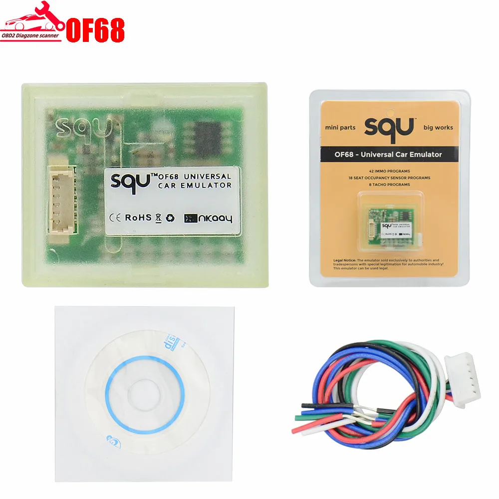 

SQU OF68/OF80 Universal Car Emulator Signal Reset Immo Programs Supports IMMO Seat Occupancy Sensor OBD2 Programmer Tool