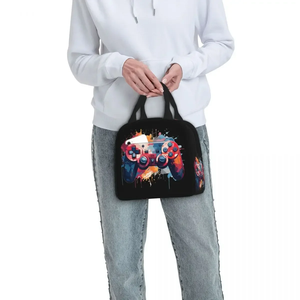 Контроллер видеоигр активная изолированная сумка для обеда термосумка
