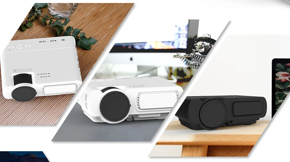 Мини-проектор светодиодный с ЖК-дисплеем 480P 1400 люмен | Проекторы