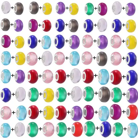 2 pcs/lot, leader of sales, colorful beads of Muranian glass, pendants, suitable for the original brand “Make yourself”, bracelet, necklace DL ...