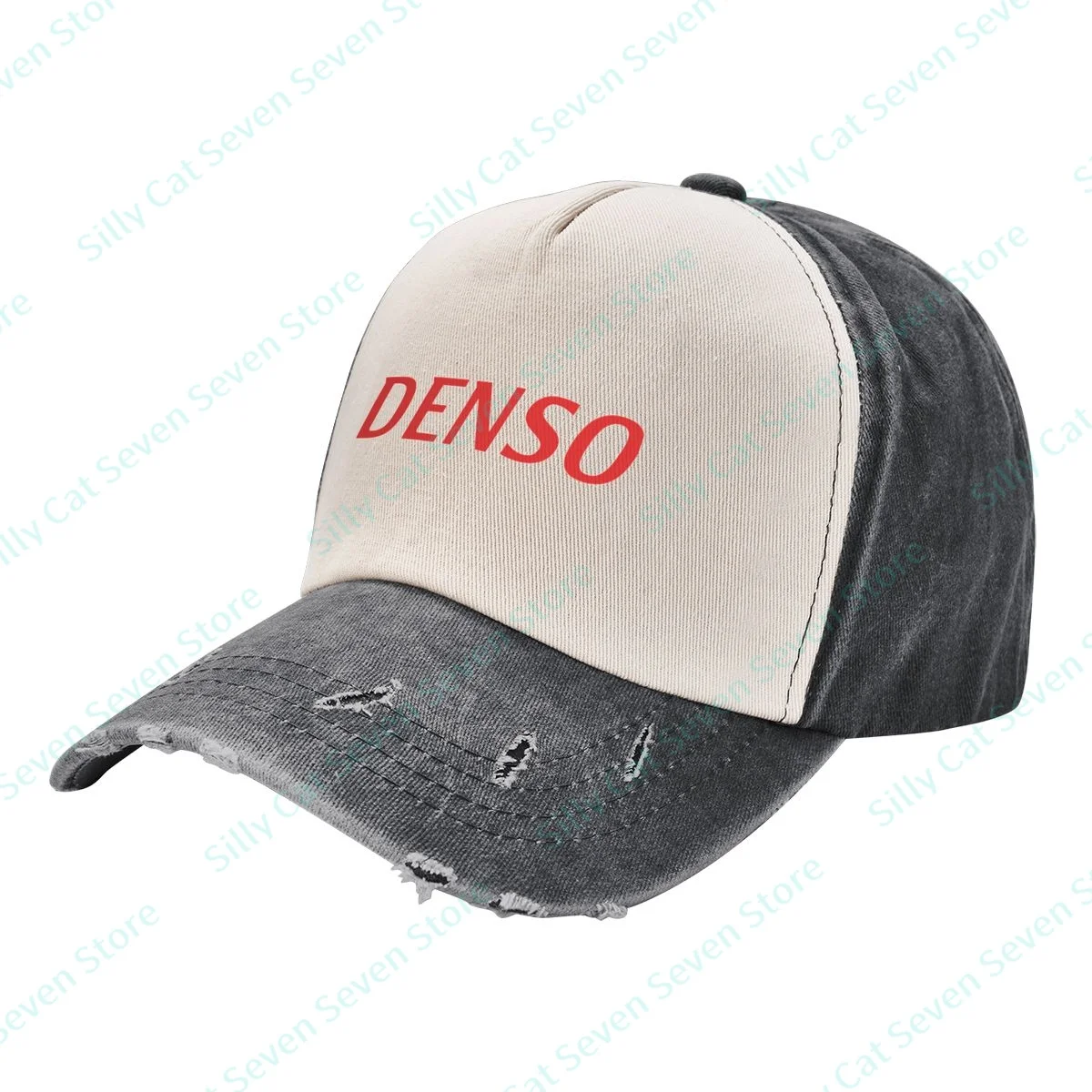 

Fashion DENSOS cowboy Baseball Cap Men Women Vintage adjustable Mixed color stitching Baseball Cap Washed Dad Hat