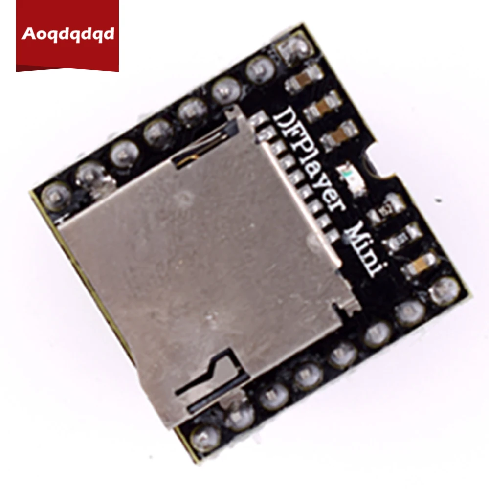 DFPlayer Mini MP3 Player Module MP3 Voice Decode Board for Arduino Supporting TF Card U-Disk IO/Serial Port/AD